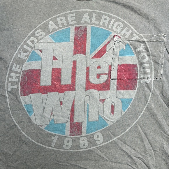 The Who Graphic tee with chest pocket grey size M - Picture 2 of 5